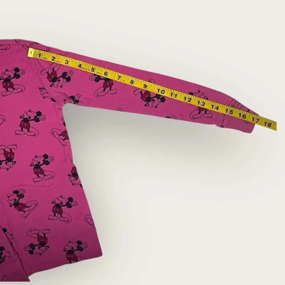 Gap Kids | Disney Mickey Mouse Long-Sleeve Pajama Top | Pink | Size 8